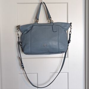 Coach Sky Blue Leather Satchel